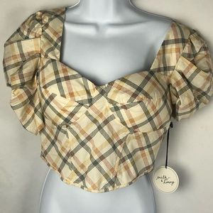 long upper Sleeve Crop Top